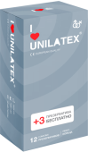 Unilatex Ribbed / Бұдырлы, 12 + 3 дана
